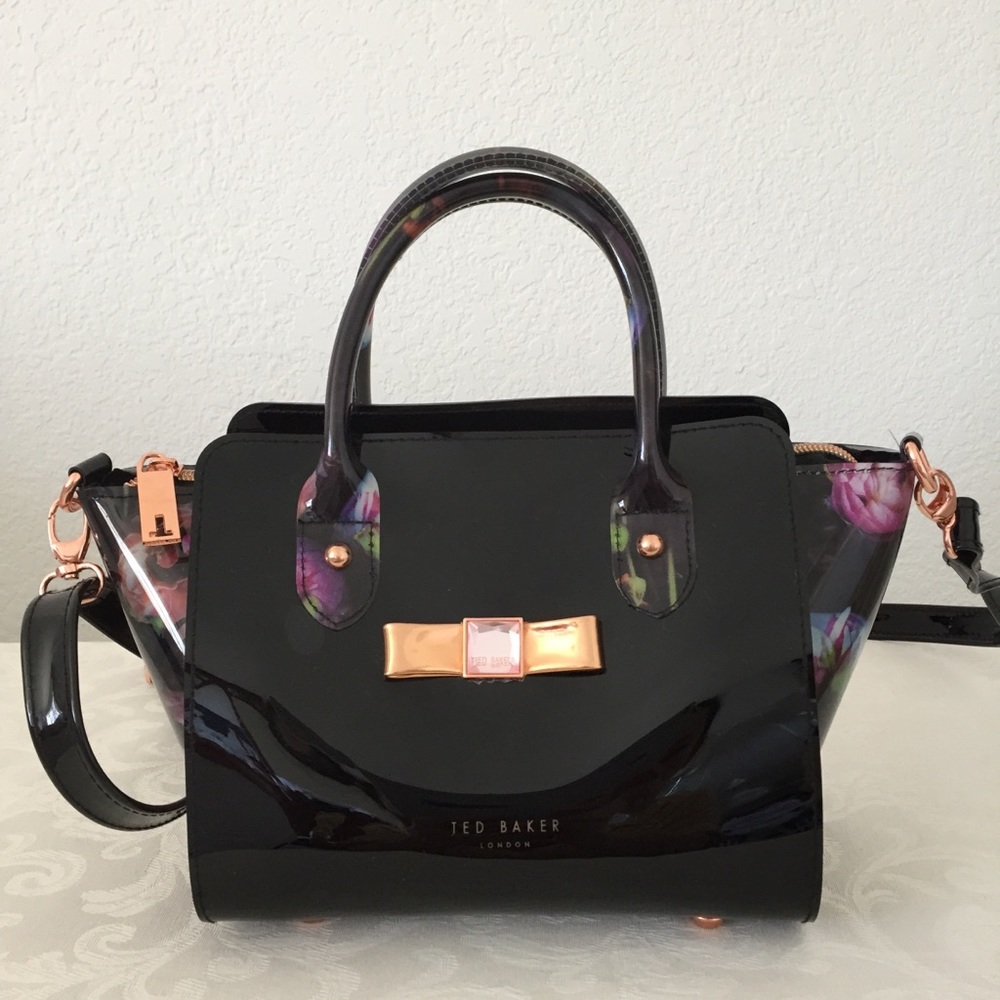 ted baker floral bow bag